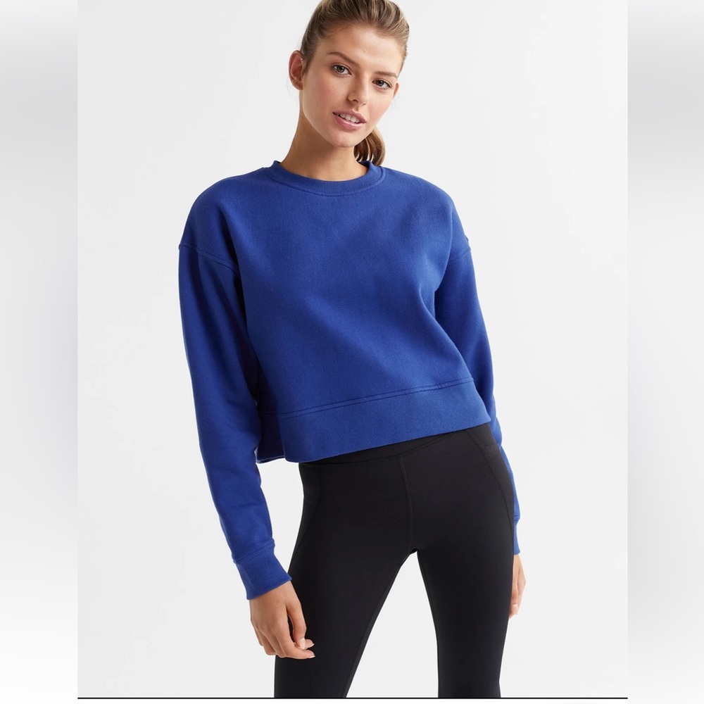 Lilybod Becca Cropped Sweater in Cobalt Blue